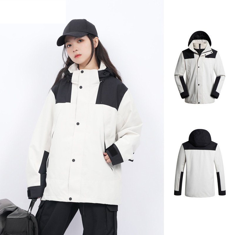 Three-in-One Detachable Assault Clothing for Men Cold-Proof Outdoor Mountaineering Overalls with Develop Printed Logo