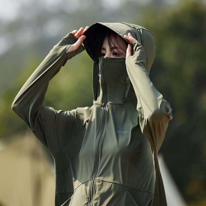 Quick-Drying Spandex Sportswear UV Protection Ice Silk Summer Unisex Fishing Hoodie Sunscreen Outdoor Jacket Skin Clothing