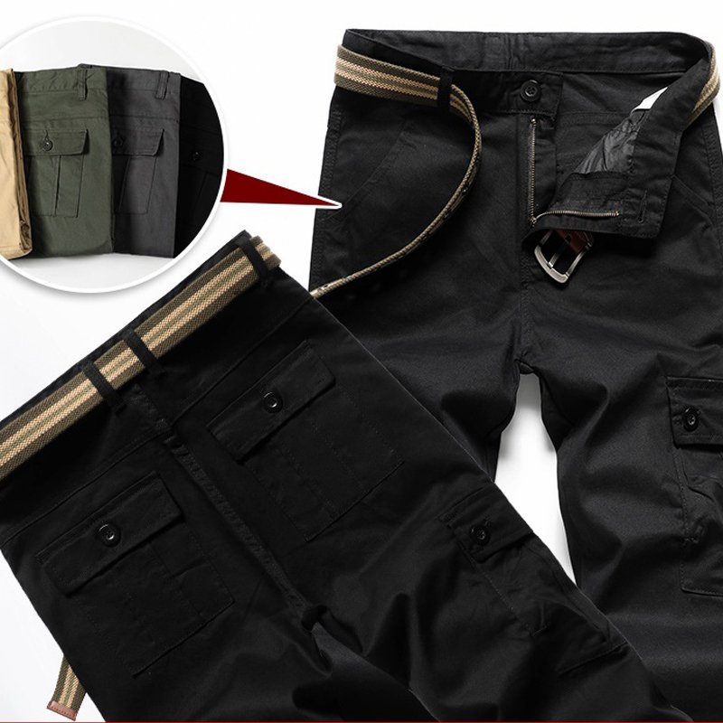 Men's lightweight outdoor hiking multi-functional pocket sweatpants