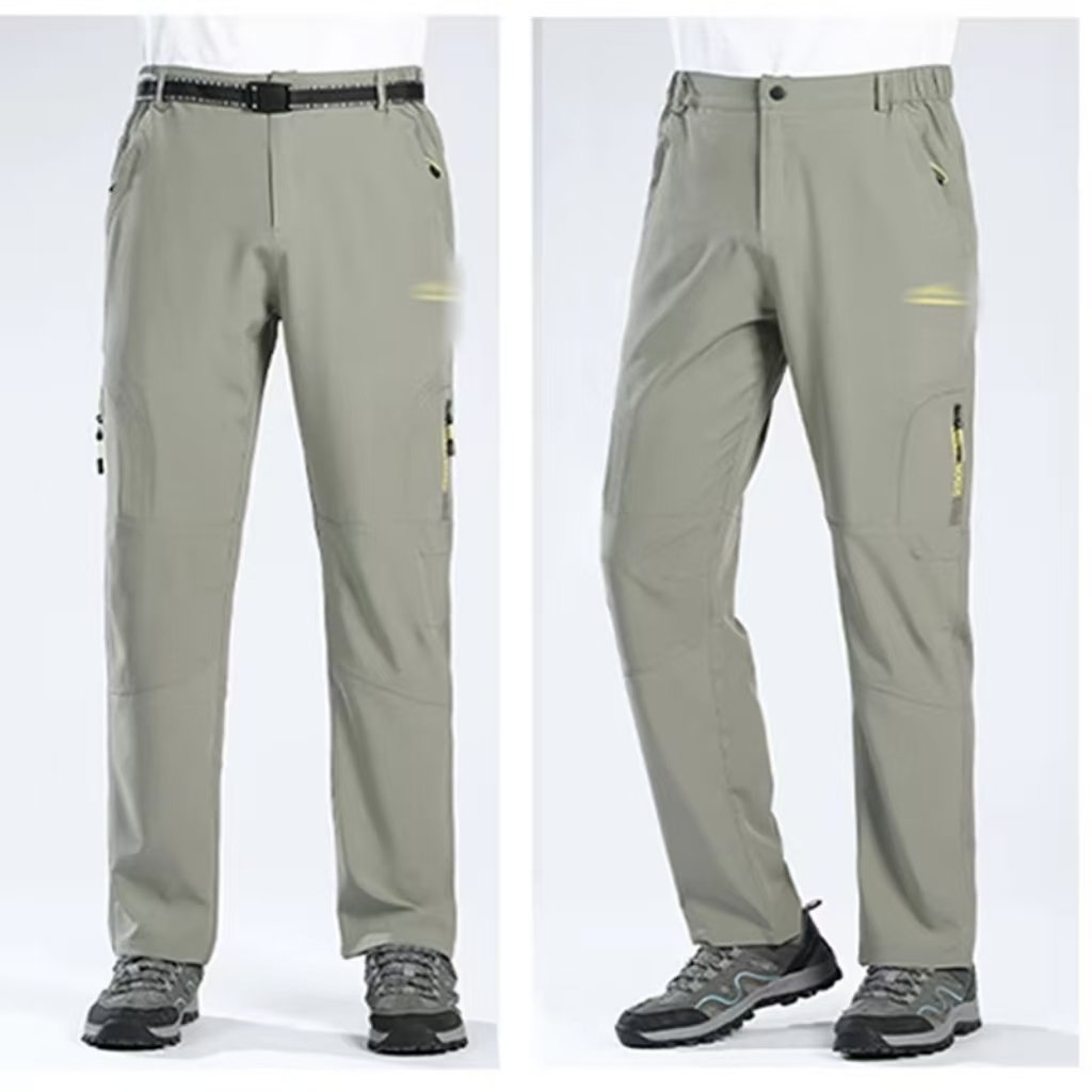 Custom Outdoor Hiking Women Pants With 4 Zip Pockets Rip-Stop Quick Drying Lightweight Work Cargo Trousers