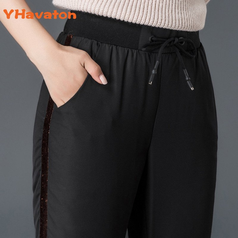 winter outdoor Camping hiking Ultralight Windproof Pants Double Zipper Woman Goose Down Trousers