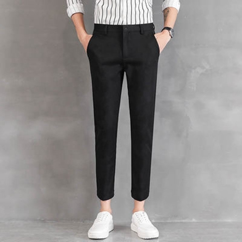 Mens Classic Suit Pants Straight Fit Modern Formal Dress Pants Separate Trousers