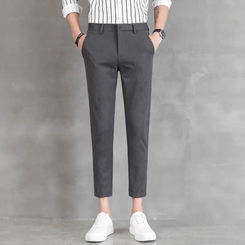 Mens Classic Suit Pants Straight Fit Modern Formal Dress Pants Separate Trousers
