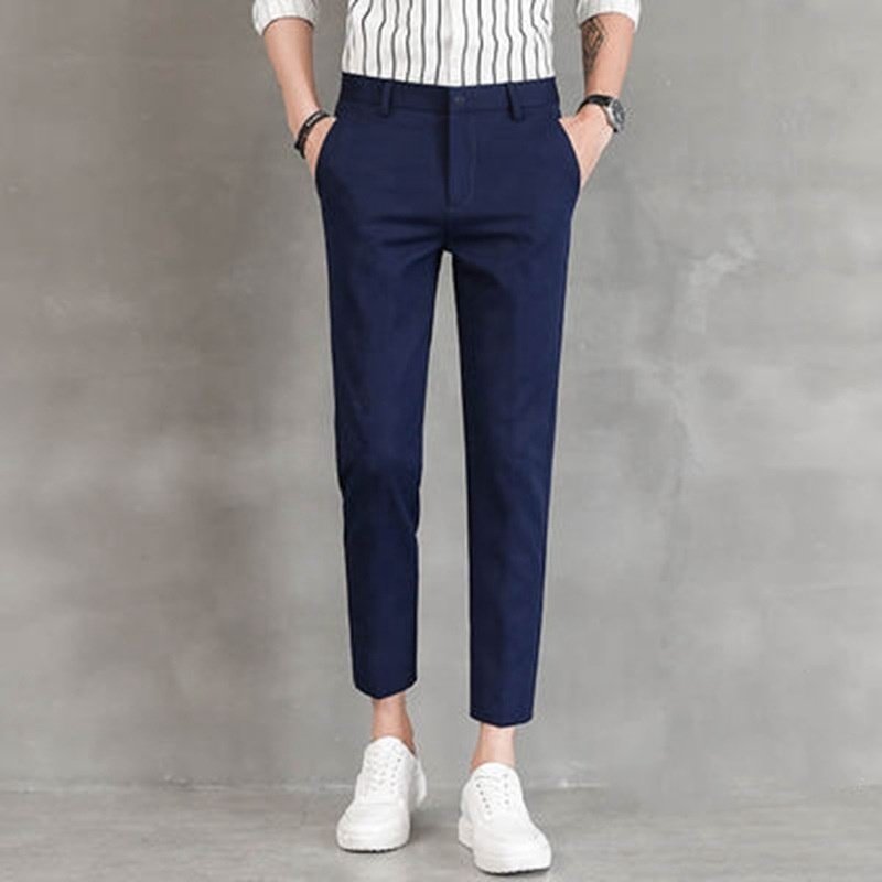 Mens Classic Suit Pants Straight Fit Modern Formal Dress Pants Separate Trousers