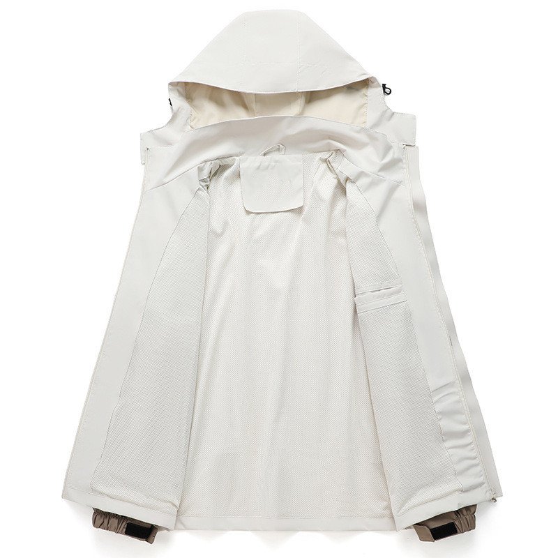 Casual Hiking Hooded Windbreaker Men's Women's Jacket Rain Jacket Outdoor Lightweight Windbreaker Waterproof Jacket With Logo