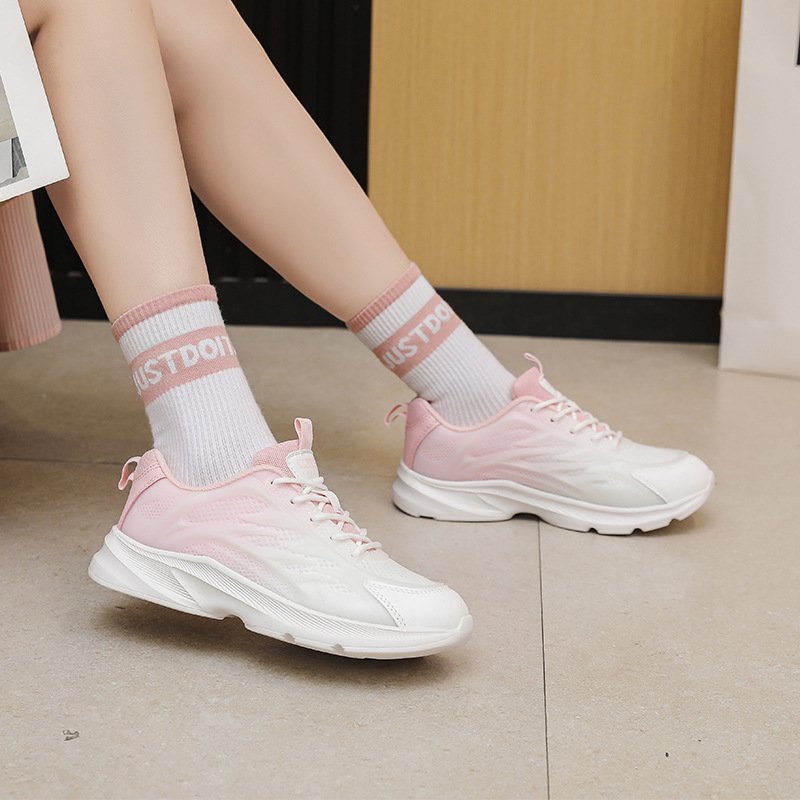 Original brand women's new fashion network design sports shoes Soft sole comfortable breathable running shoes Light sports shoes