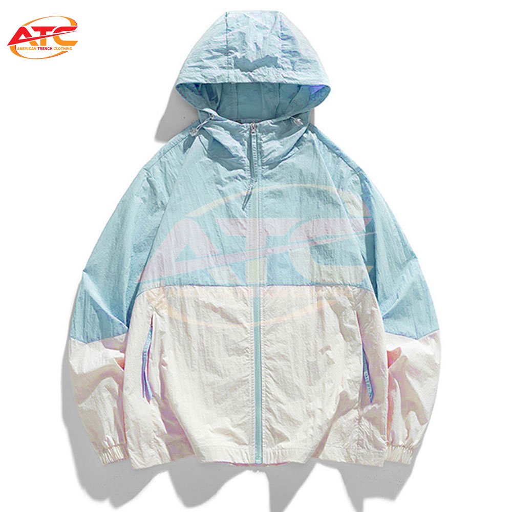 Trend Brand High Quality Outdoor Couples Sunscreen Lightweight Windbreak Jacket Fashion Outwear Hiking Biking Waterproof Coat