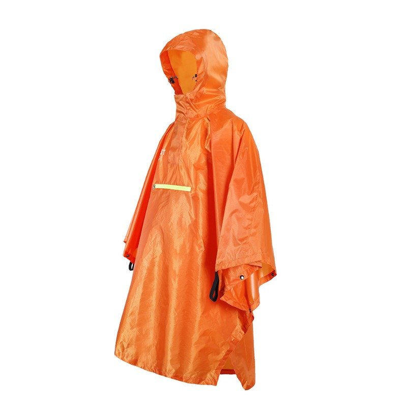 Outdoor Hiking Light Cape Raincoat Adult Cycling One piece PU Poncho