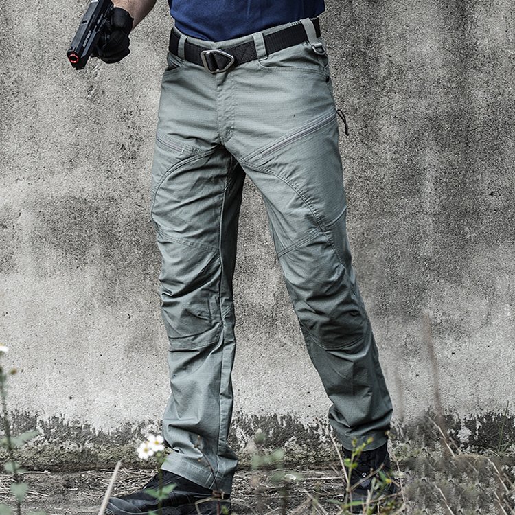 Good quality Men's Rib Stop Waterproof Elastic Outdoor Tactical Trousers Pants Sport Fans Pant Hiking Hunting Worker Cargo Pant