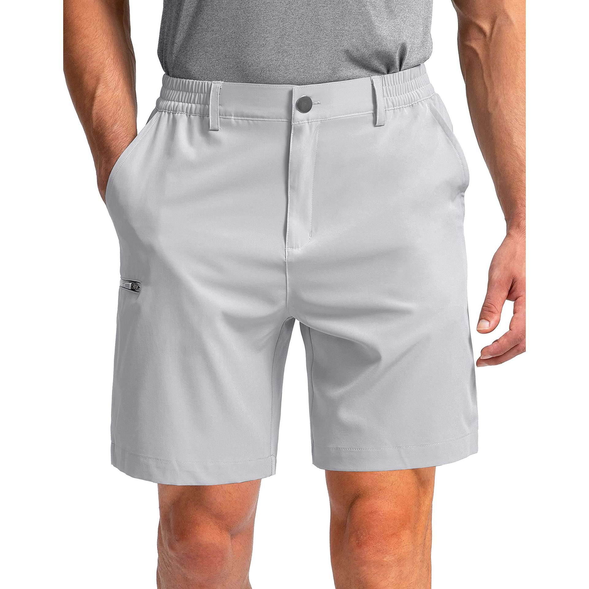 Custom Outdoor Men's Casual Running Shorts Stretch Quick Dry Hiking Work Golf Shorts With 6 Pockets For Oem