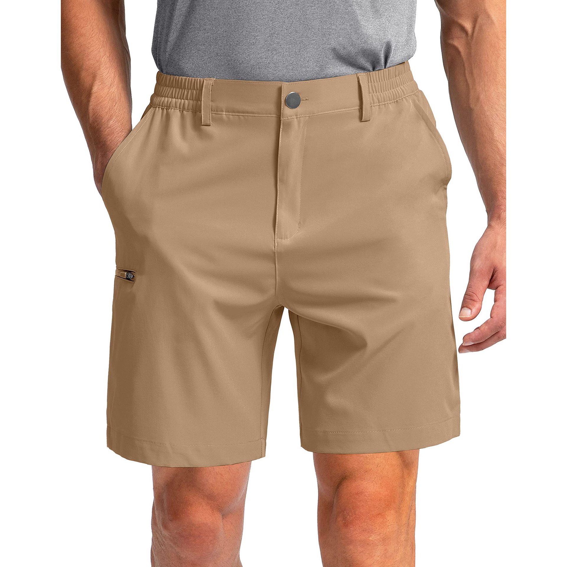 Custom Outdoor Men's Casual Running Shorts Stretch Quick Dry Hiking Work Golf Shorts With 6 Pockets For Oem