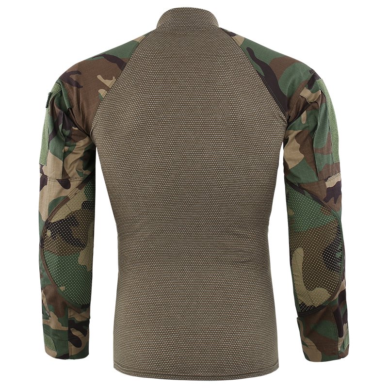 ESDY high quality casual men's tactical long sleeve shirt mountaineering hiking camouflage combat T-shirt