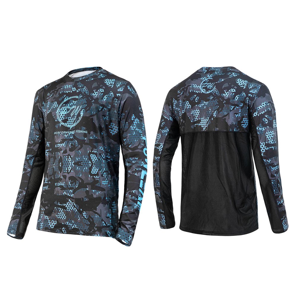2024 Hot Sale Popular Sun Protection Long Sleeves Fishing Shirts Custom Pattern Logo Fishing Wear For Men Women