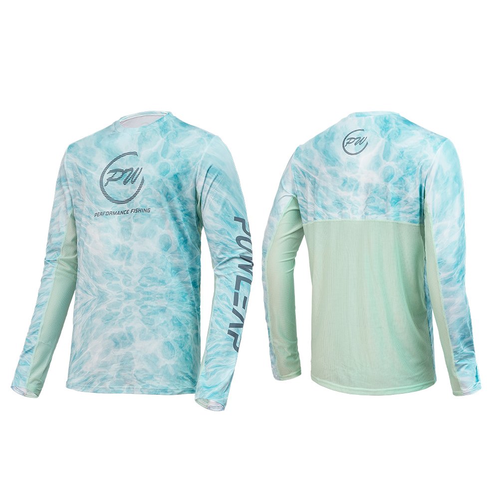 2024 Hot Sale Popular Sun Protection Long Sleeves Fishing Shirts Custom Pattern Logo Fishing Wear For Men Women