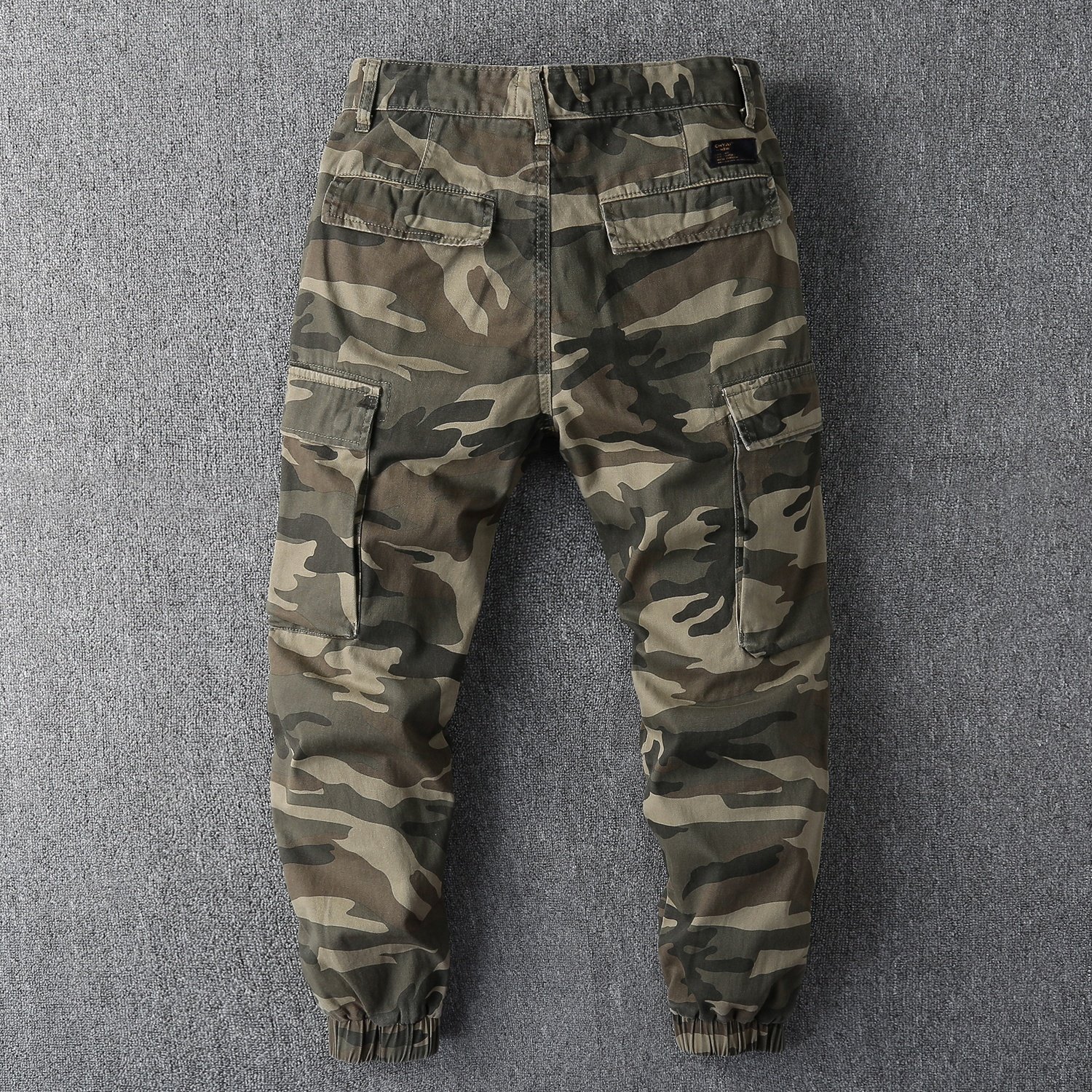 Men's Retro Cargo Trousers Combats Work Loose Workwear Pants Outdoor Hiking Casual Cotton Pants pantalon cargo pantalon