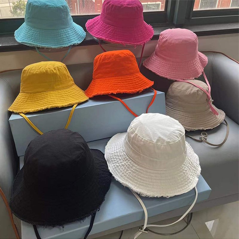 Hot Selling Washed Cotton Traveling Woman Bucket Hat Distressed Vintage Fisherman Beach Summer Bucket Hats