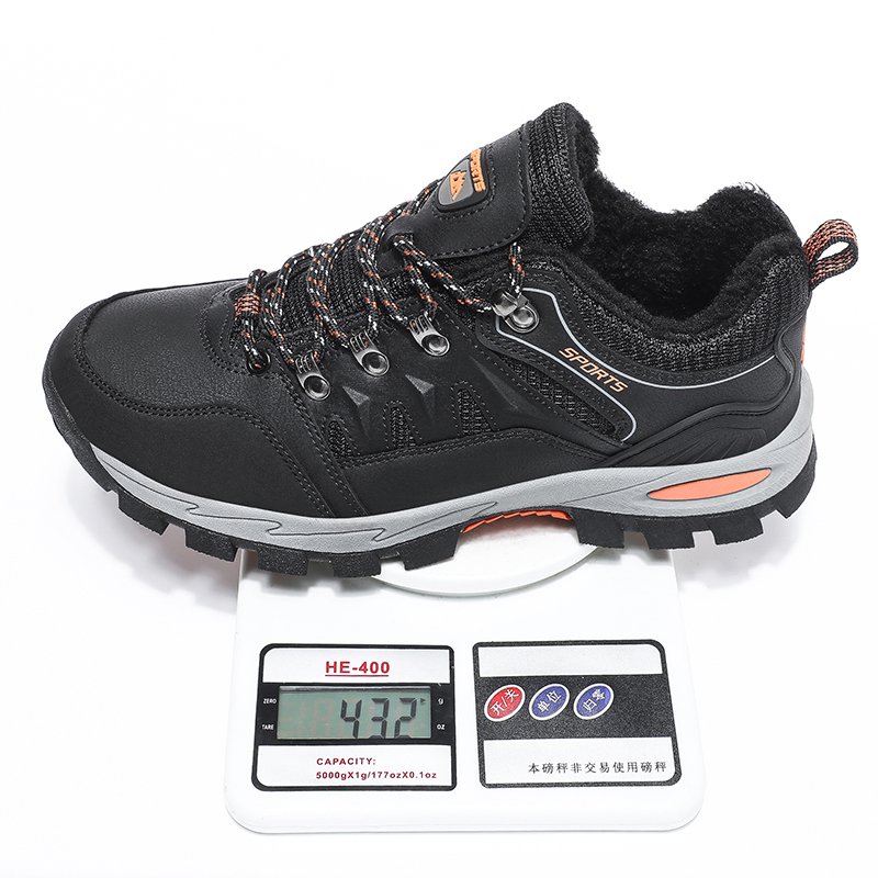 Autumn winter new cotton shoes couple outdoor sports low-top non-slip lightweight cotton warm adult hiking shoes