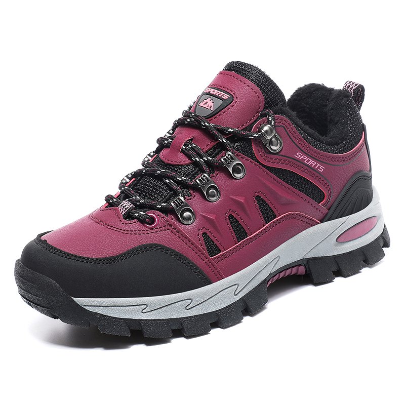 Autumn winter new cotton shoes couple outdoor sports low-top non-slip lightweight cotton warm adult hiking shoes