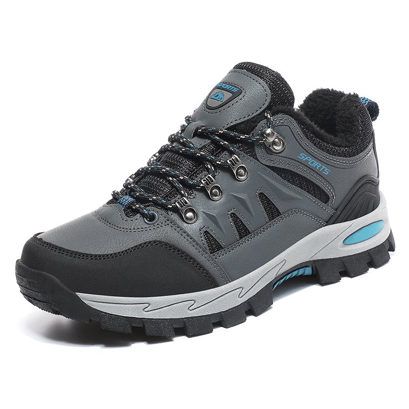 Autumn winter new cotton shoes couple outdoor sports low-top non-slip lightweight cotton warm adult hiking shoes