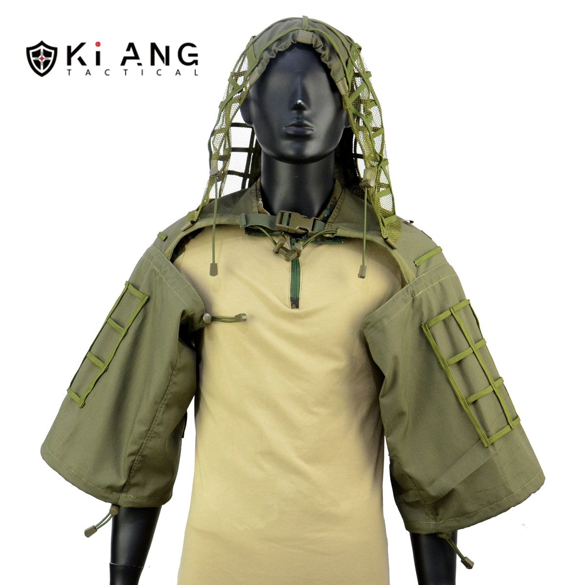 TKIANG Tactical Ghillie Suit Sniper Camouflage Suit Body Can Match The Camouflage Suit Cloak Tactical Field Uniform