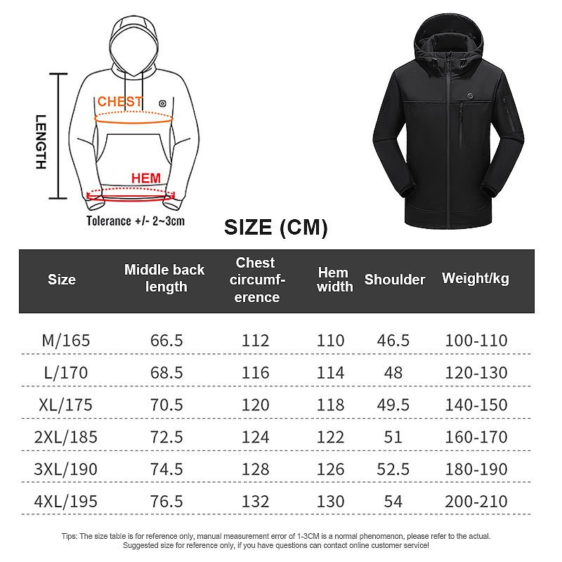 2024 Custom Outdoor Waterproof Motorcycles Hiking Ski Softshell Hood Clothing Men's Heated Jackets