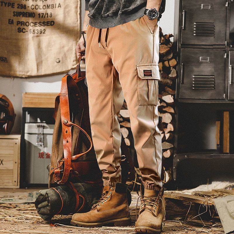 Men's lightweight outdoor hiking multi-functional pocket sweatpants