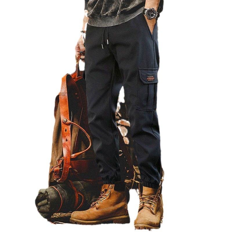 Men's lightweight outdoor hiking multi-functional pocket sweatpants