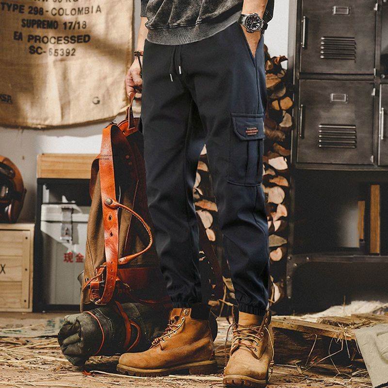 Men's lightweight outdoor hiking multi-functional pocket sweatpants