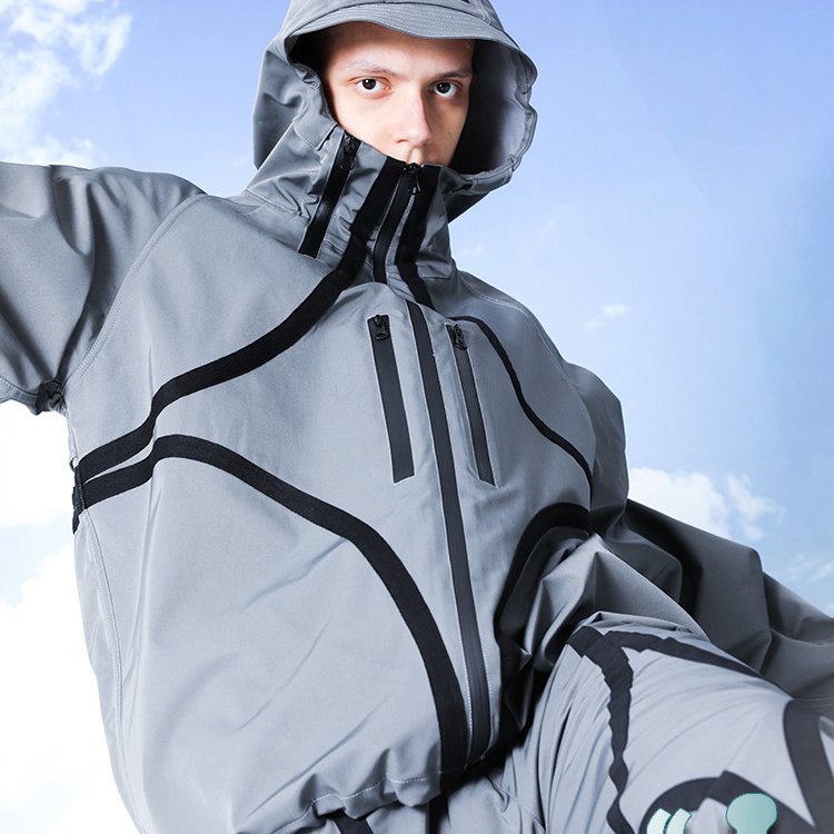 Custom Streetwear Lightweight Autumn Regular Sleeve Nylon Outdoor Hiking Casual Windproof Hooded Anorak Windbreaker Jackets