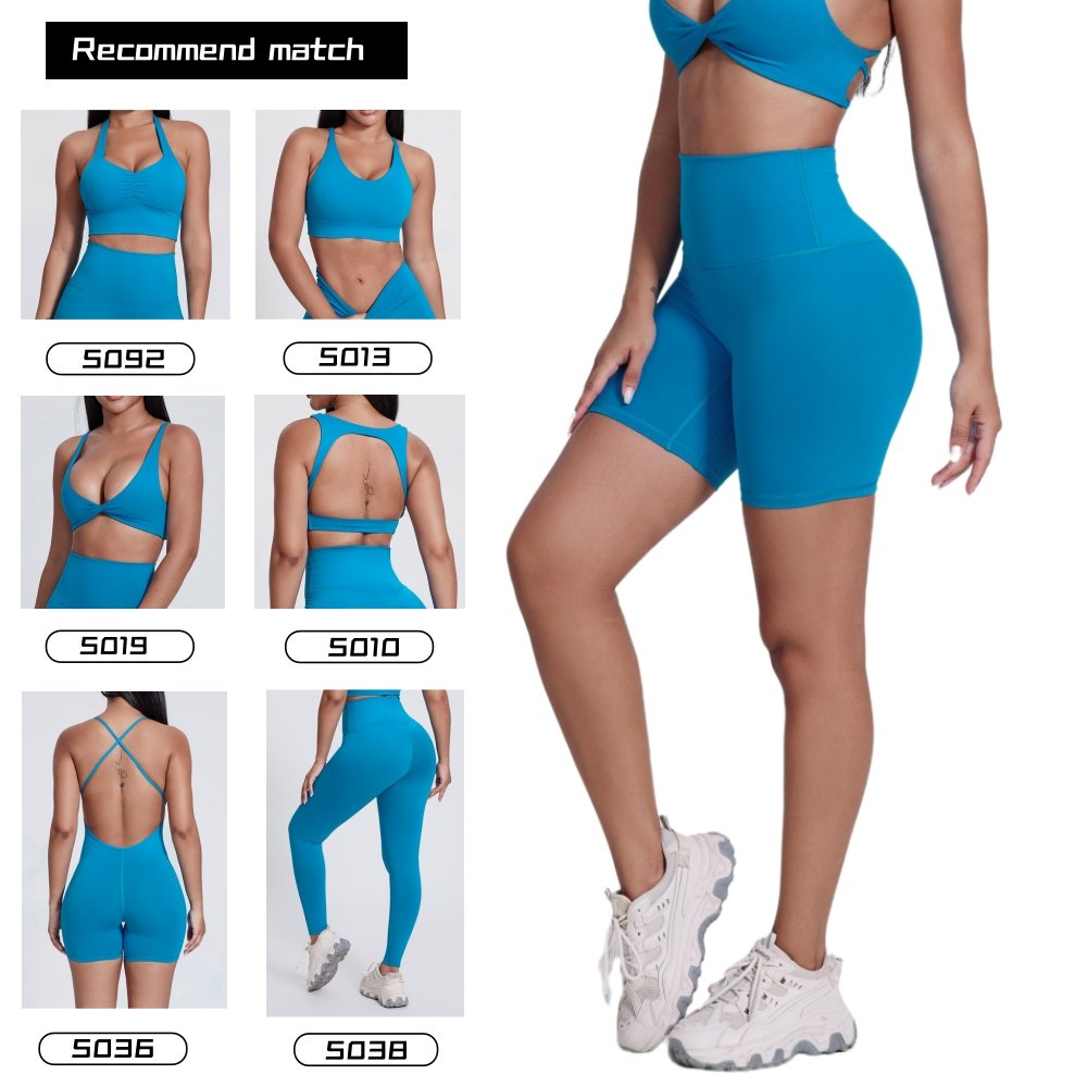 HEARUISAVY Cooling Fabric Premium Thick Tummy Control Gym Shorts High Waist Yoga Workout Running Biker Shorts