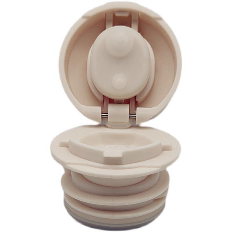 A general lid-covered stainless steel canteen switch on the inside of the cup