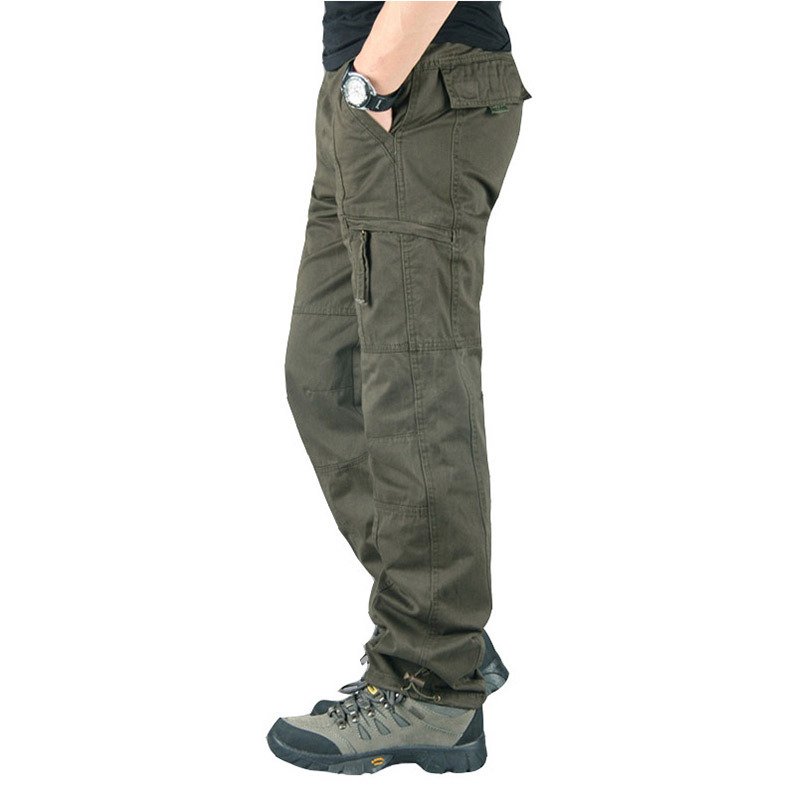 Men's 100% Cotton Tactical Pants Worker Outdoor Fans Combat Hiking Hunting Climbing Multi Pockets Cargo Pant Trousers