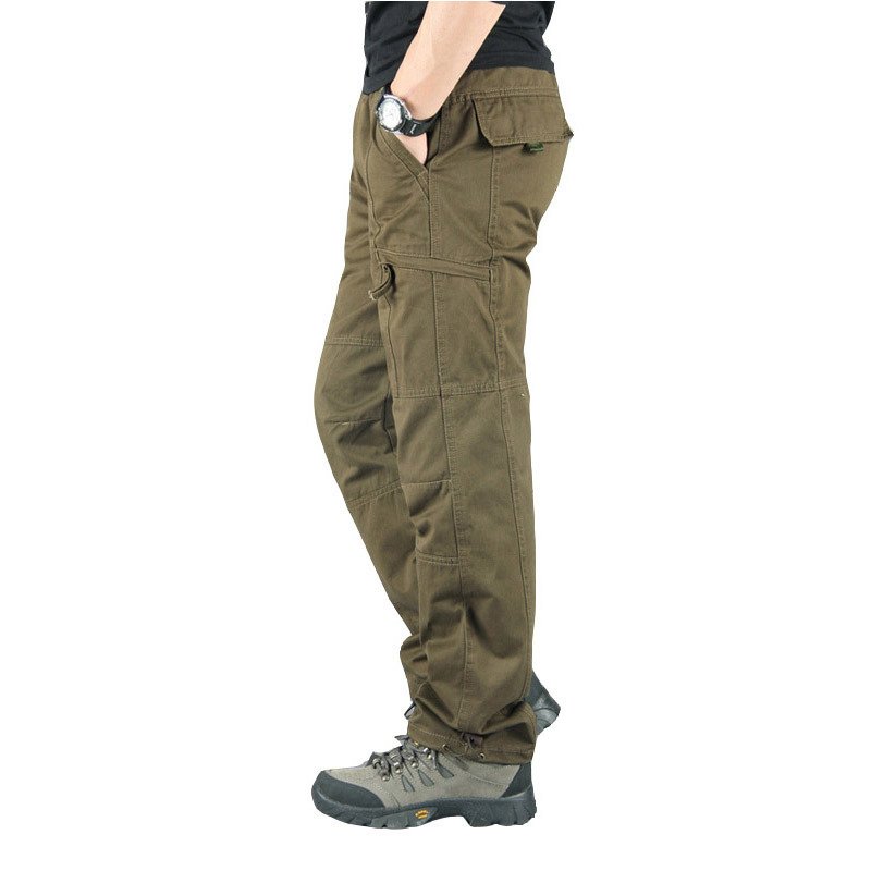 Men's 100% Cotton Tactical Pants Worker Outdoor Fans Combat Hiking Hunting Climbing Multi Pockets Cargo Pant Trousers