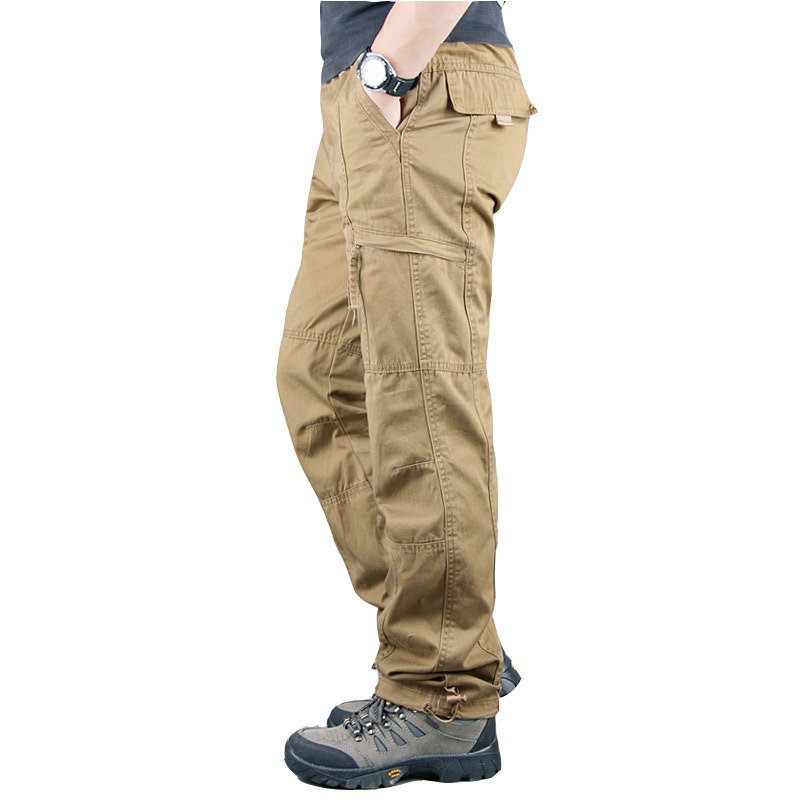 Men's 100% Cotton Tactical Pants Worker Outdoor Fans Combat Hiking Hunting Climbing Multi Pockets Cargo Pant Trousers