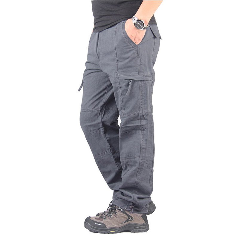 Men's 100% Cotton Tactical Pants Worker Outdoor Fans Combat Hiking Hunting Climbing Multi Pockets Cargo Pant Trousers