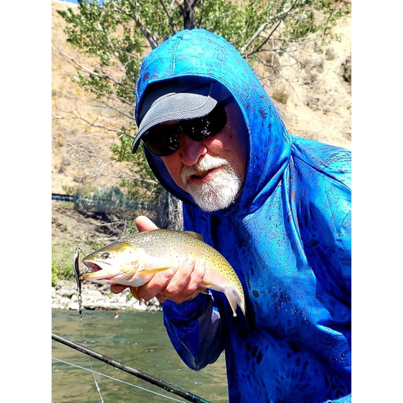 2024 Custom logo design sublimed polyester spandex waterproof 4-way stretch fishing hoodie upf50+ hoodie fishing jumper for men