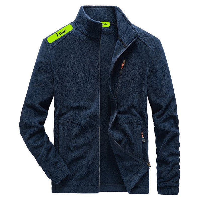 Plus Size 5XL Fleece Jacket Winter Protection Embroidery Streetwear Outdoor Wholesale Clothing For Men Manufacturers Company