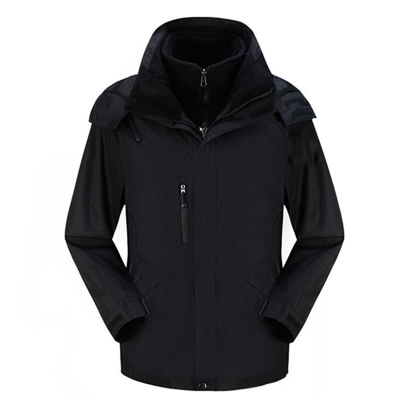 2 in 1 Mountaineering Clothes Waterproof Hiking Outwear Men Outdoor Wear Two Jacket