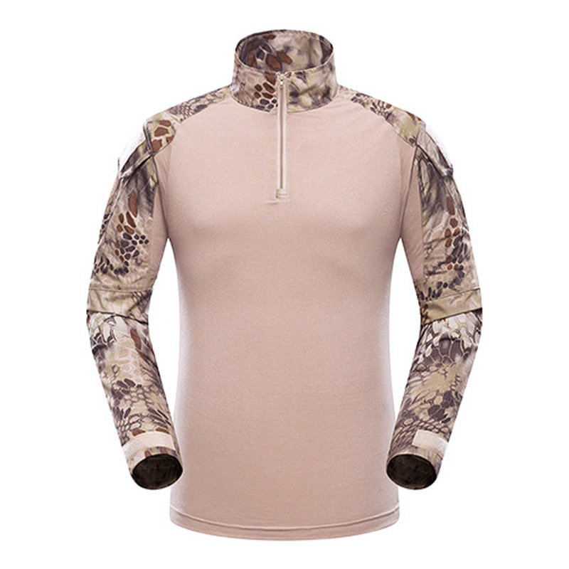 SP23-3015 Hunting Combat Uniform Tactical camouflage outdoor uniform clothing frog long sleeve top Camouflage Shirt