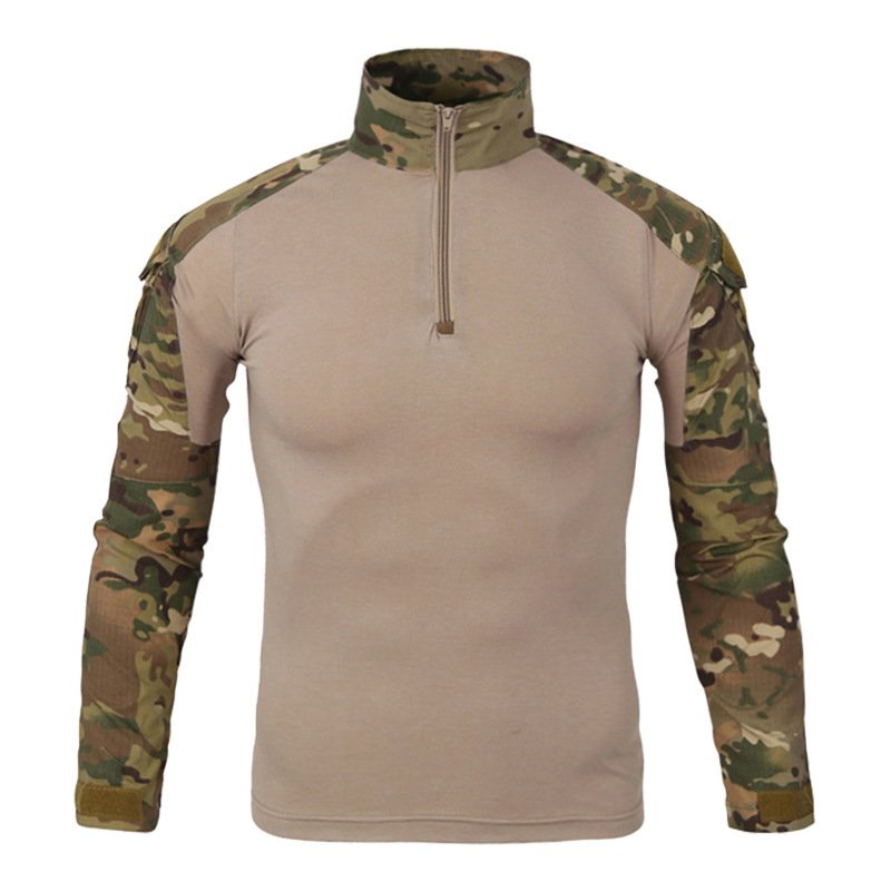SP23-3015 Hunting Combat Uniform Tactical camouflage outdoor uniform clothing frog long sleeve top Camouflage Shirt