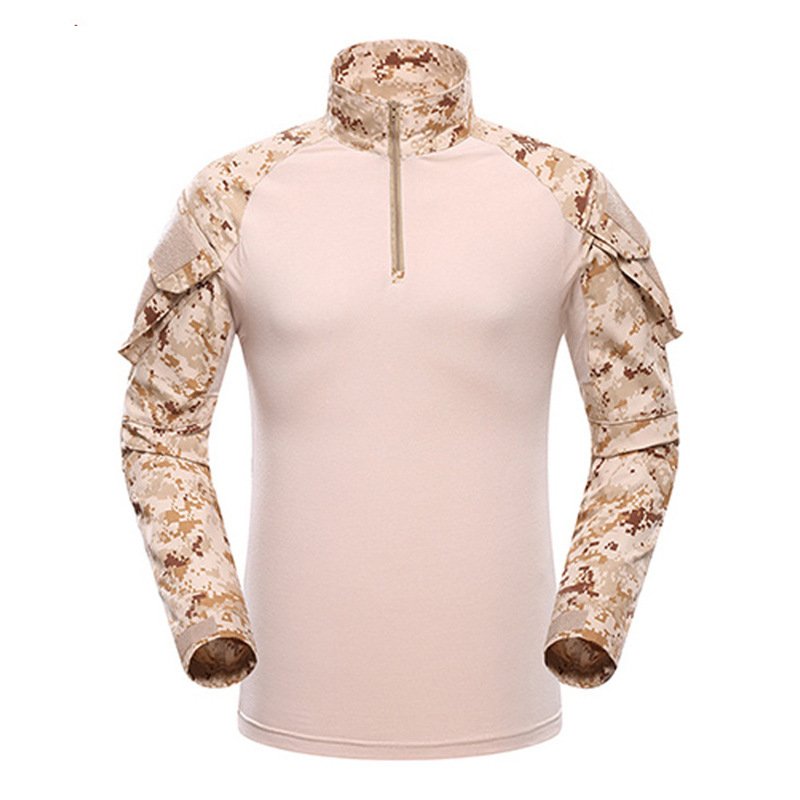 SP23-3015 Hunting Combat Uniform Tactical camouflage outdoor uniform clothing frog long sleeve top Camouflage Shirt