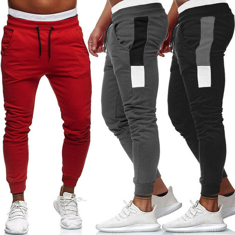 New Men' Active Wear Trousers Sports Pants Training jogging Leisure Pants Workout Clothing Men's Jogger With Out Pocket Trousers