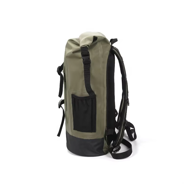 Custom OEM ODM Outdoor Travel Rolltop Dry Waterproof Hiking Bag 500D PVC Hiking Backpack Waterproof Bags