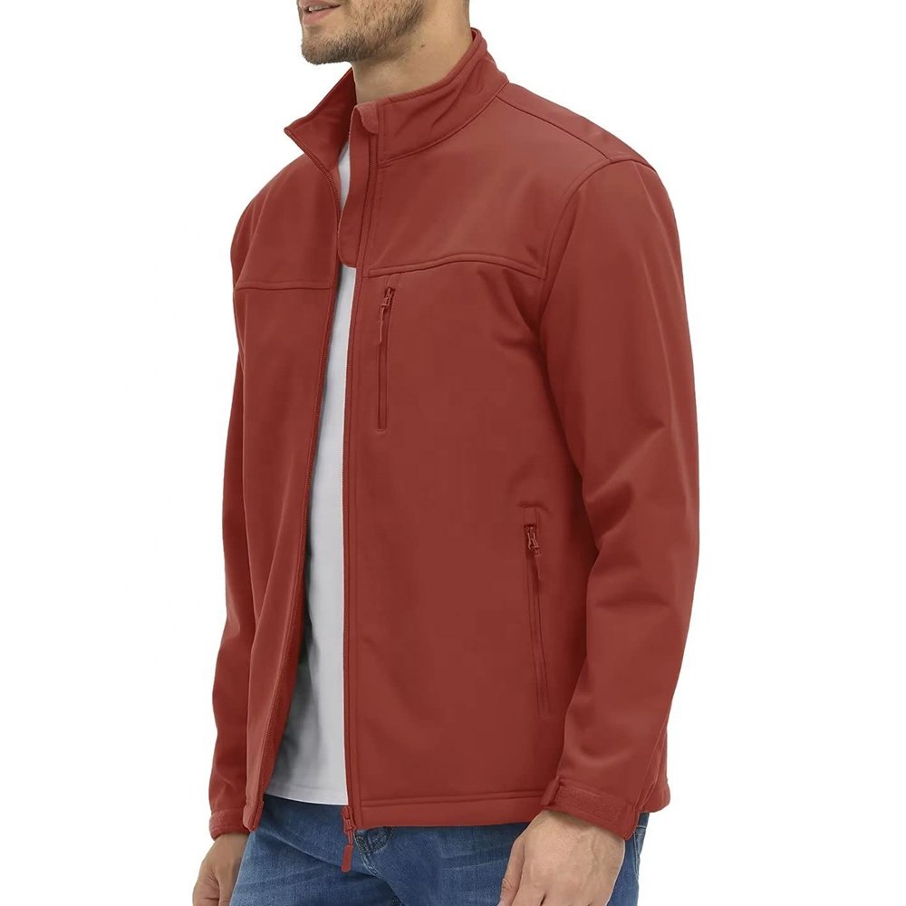 Designer men softshell jacket Fabric Thick Breathable Custom Logo for Waterproof winter jacket men