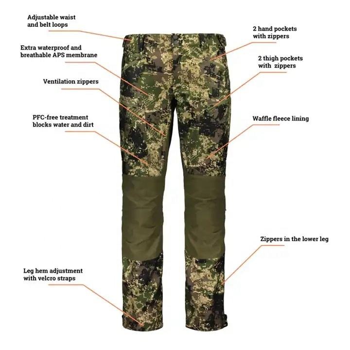 Hunting green suit hunting jacket with pant hunting clothing from BJ