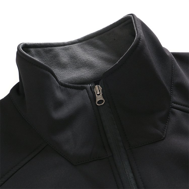 Custom Logo Plain Windproof Waterproof Outdoor Softshell Jacket With Zipper Lightweight