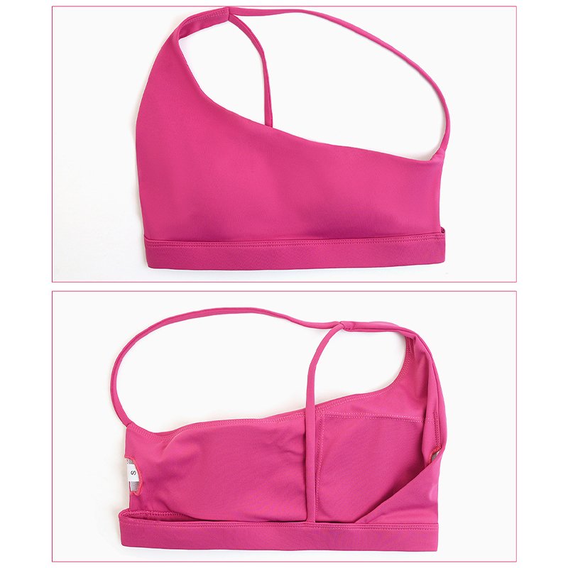 HEARUISAVY New Slant Shoulder Thin Straps Sports Underwear Women Soft Outdoor Running Gym Tank Tops Beautiful Back Yoga Sexy Bra