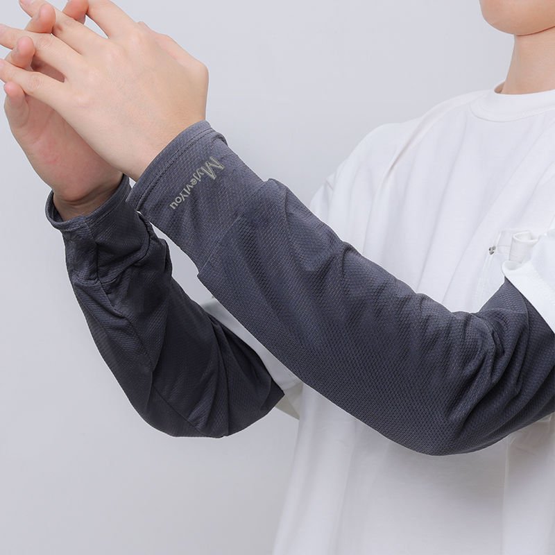 Hot Selling New Straight Tube Wrist Protection Ice Silk Sleeves Sun Protection Breathable Arm Covers Men's Hiking Accessories