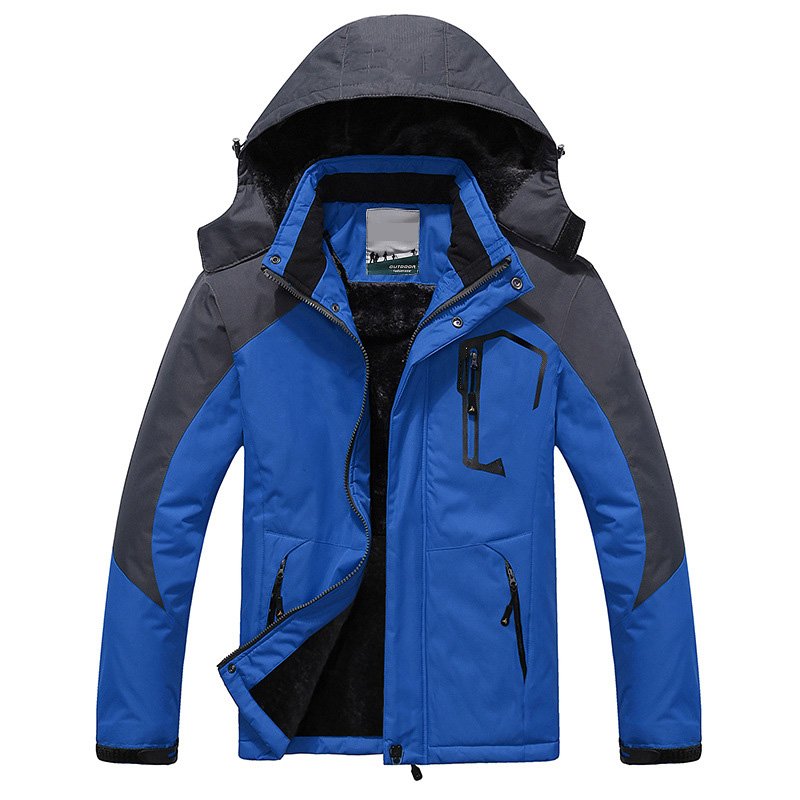 High Quality Hard Shell Waterproof Windproof Outdoor Hiking Casual Jacket Men's Coat Pressure Glue Printing Decoration Outwear