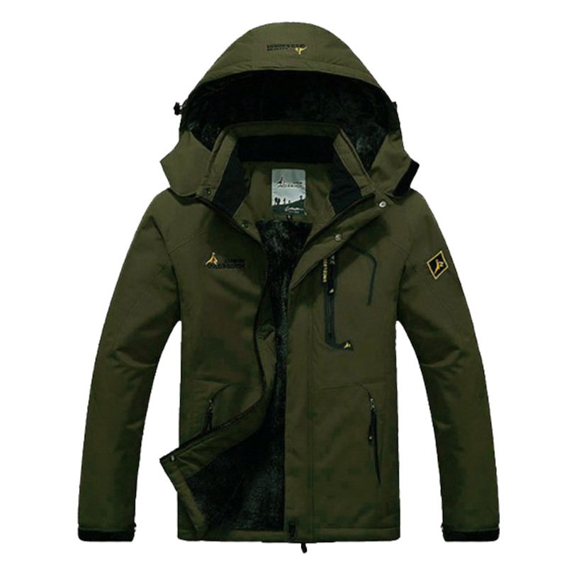 High Quality Hard Shell Waterproof Windproof Outdoor Hiking Casual Jacket Men's Coat Pressure Glue Printing Decoration Outwear